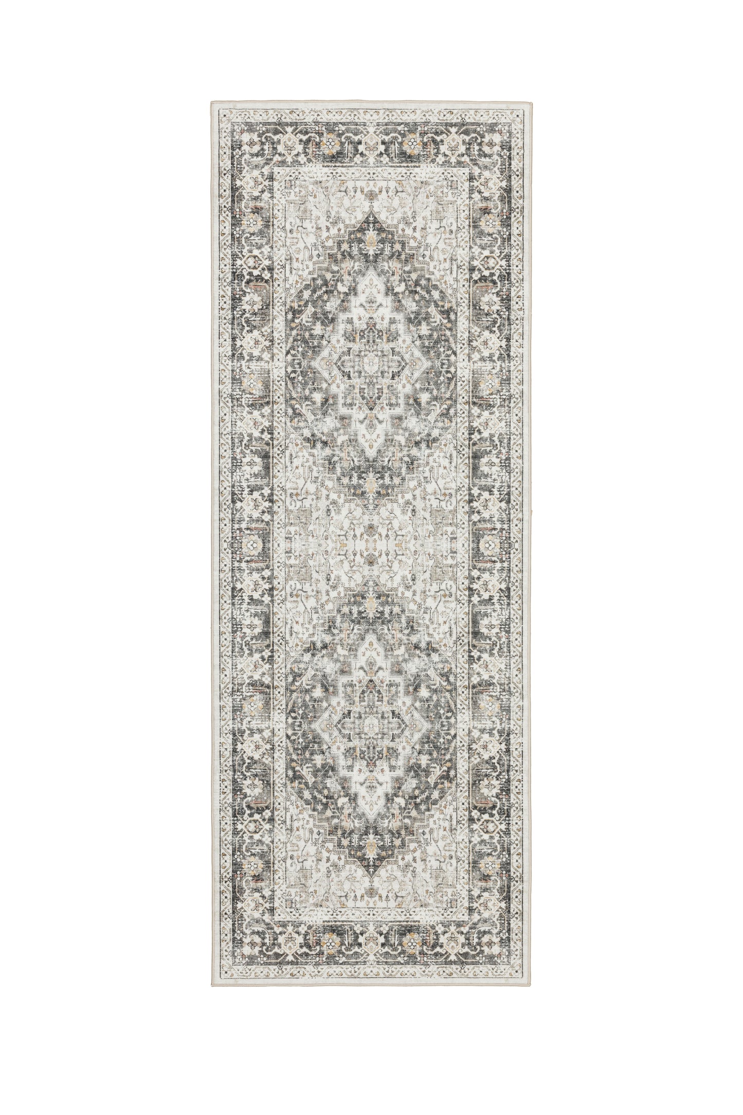 Freyja Vintage Washable Rug Brown