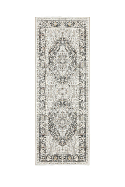 Freyja Vintage Washable Rug Brown