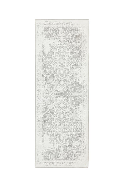 Freyja Vintage Washable Rug Grey