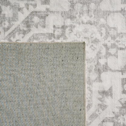 Freyja Vintage Washable Rug Grey