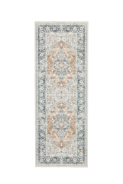 Freyja Vintage Washable Rug Orange