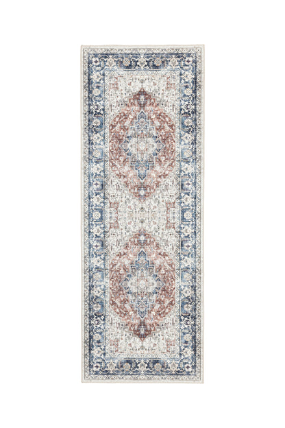 Freyja Vintage Washable Rug Red